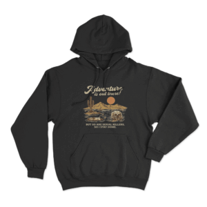 Adventure Is Out There Unisex Hoodie Black