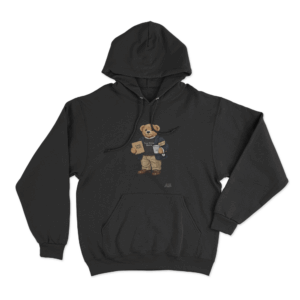 True Crime Bear Unisex Hoodie Black